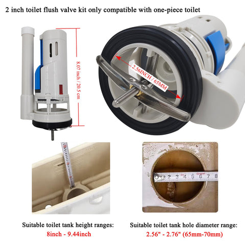 VALLVATER Water Ridge one-piece compatibility enables easy upgrades without flapper replacement