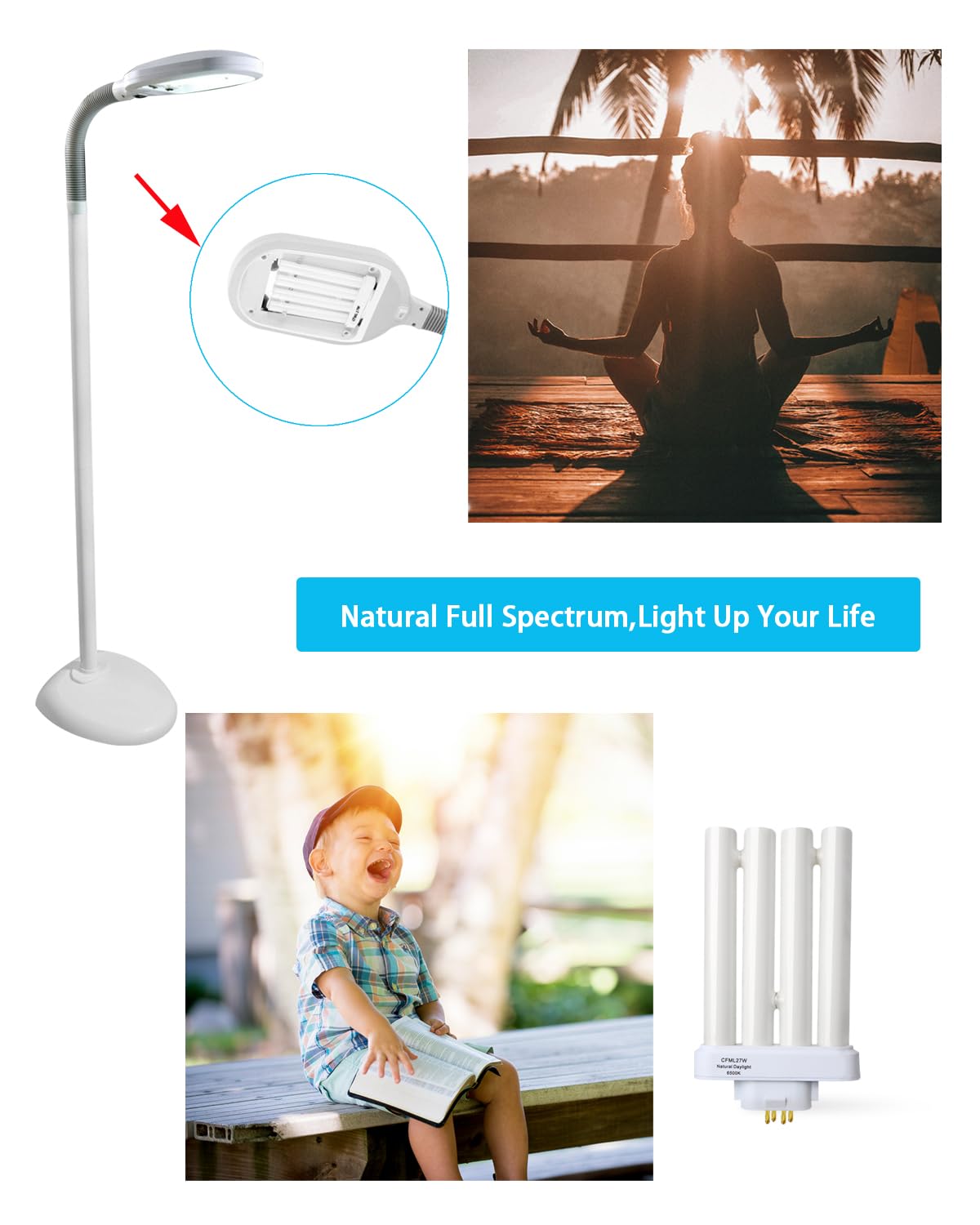 Valoisa CFML27VLX replacement for Verilux fixtures