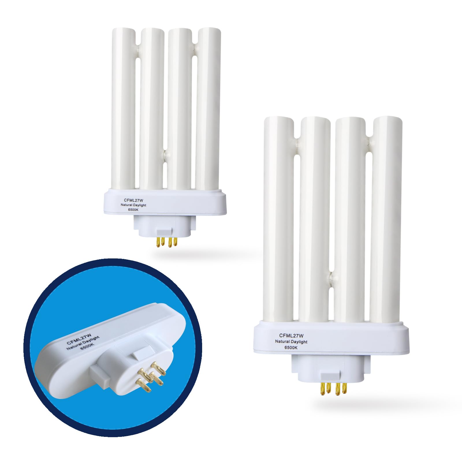 Valoisa CFML27W 2-pack bulb ready for Verilux lamp replacement