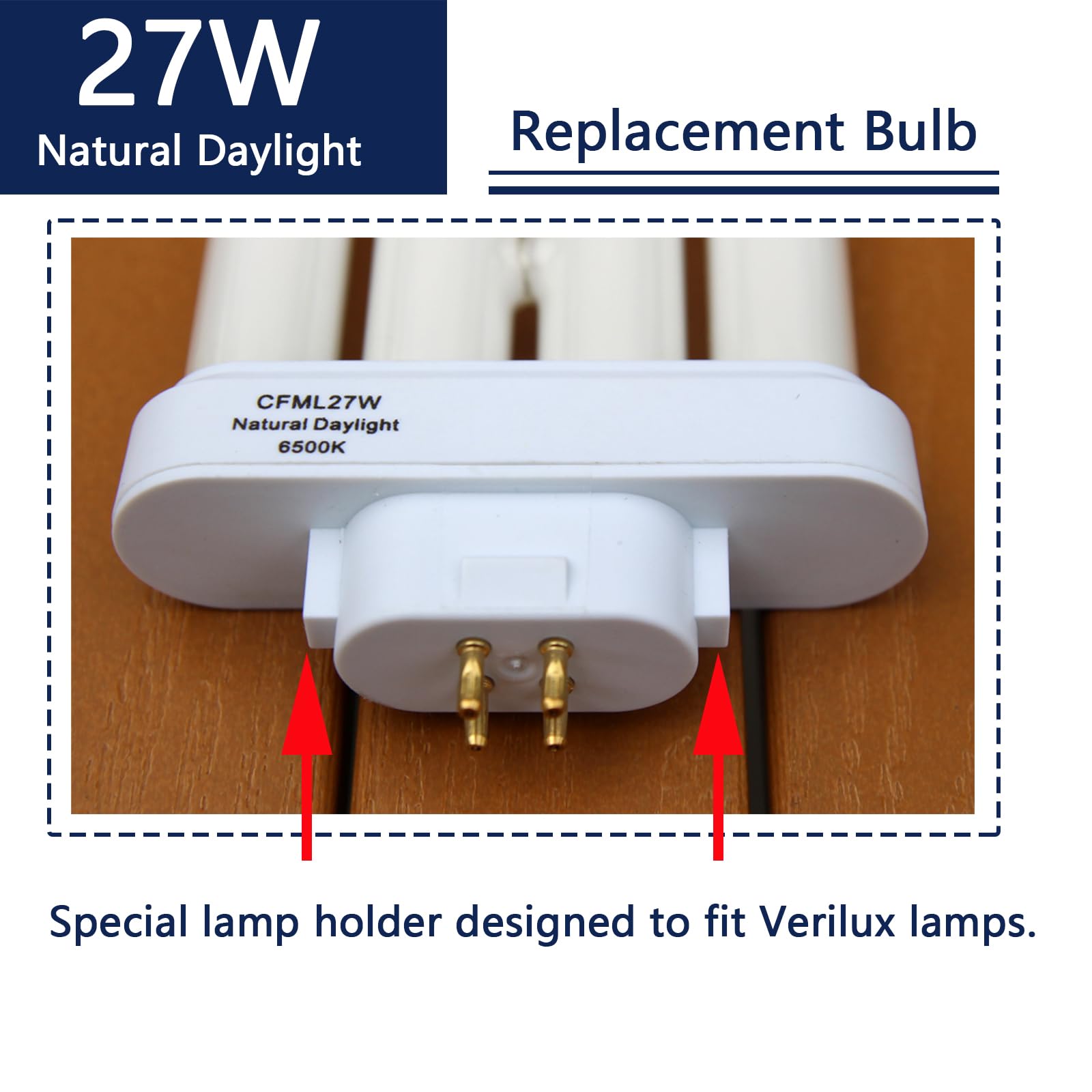 Clear view of Verilux CFML27VLX replacement compatibility