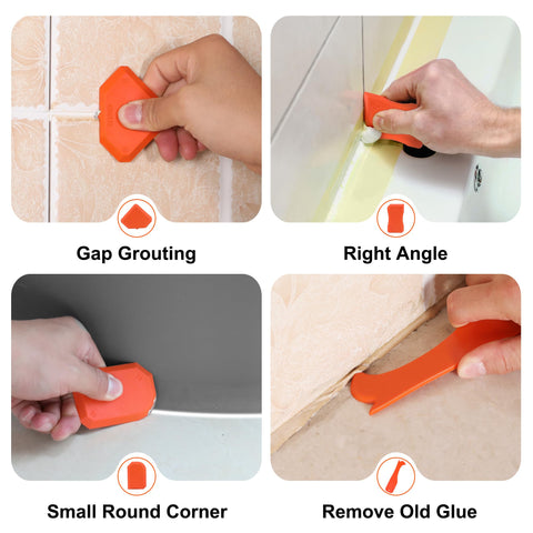 ValueMax multi-angle scraper for tight corners and straight edges