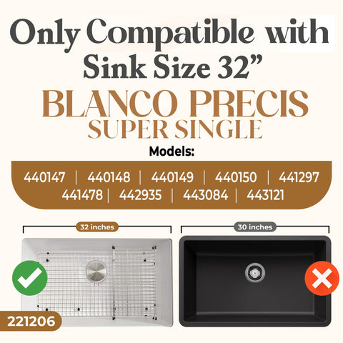 VALUN 221206 global patented design ensures precise compatibility with Blanco Precis area