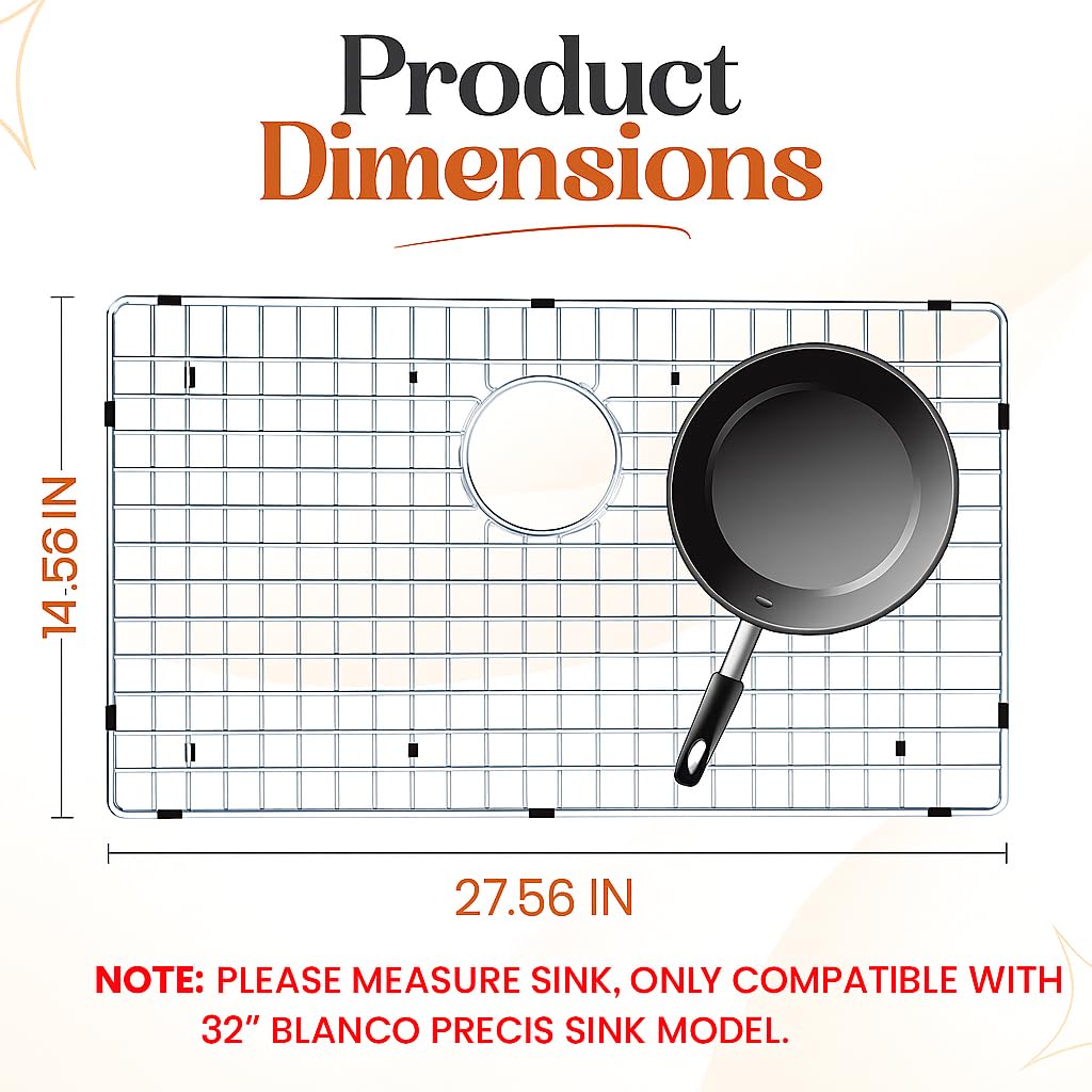 VALUN 221206 durable stainless steel grid provides robust sink protection