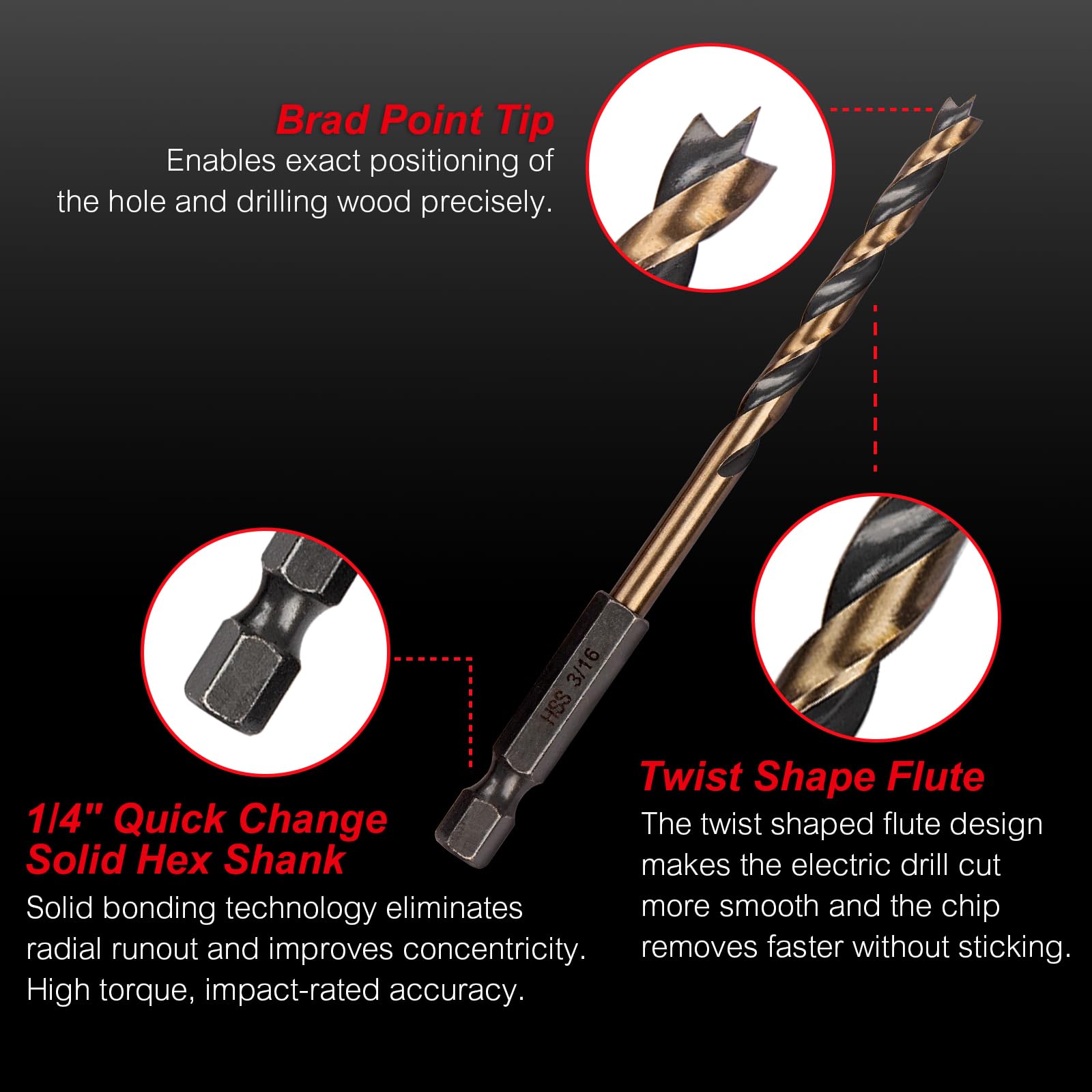 VALYRIANTOOL Black gold coating increases wear resistance and heat tolerance