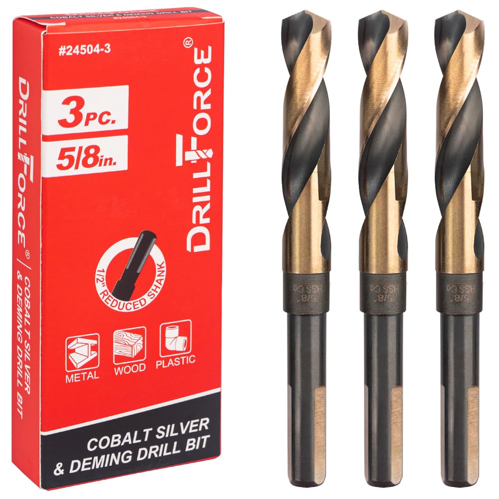 VALYRIANTOOL cobalt drill bit set front view for versatile metal drilling.
