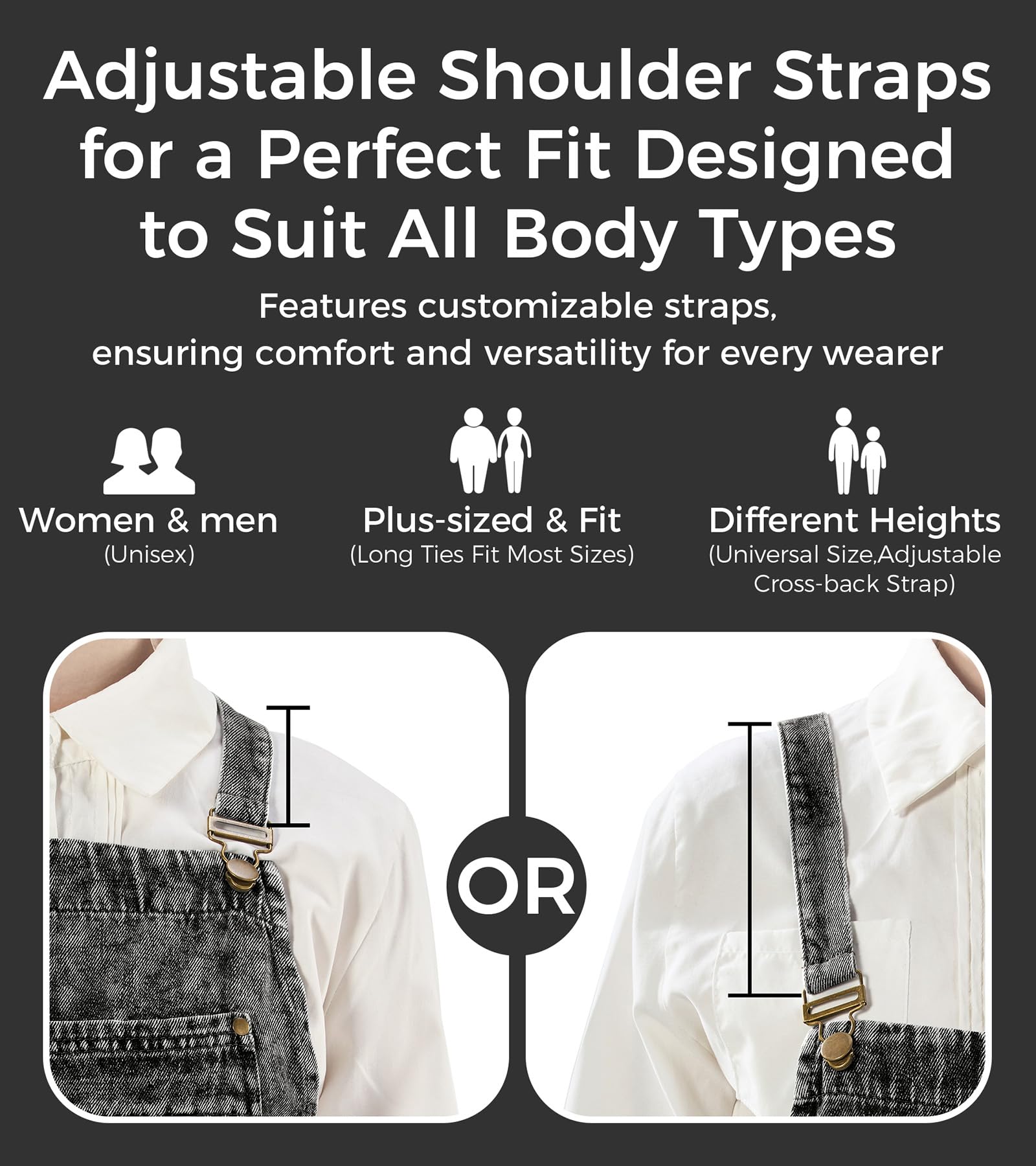 Vammcht Denim Apron suited for hairdressers, barbers, nail techs and artists