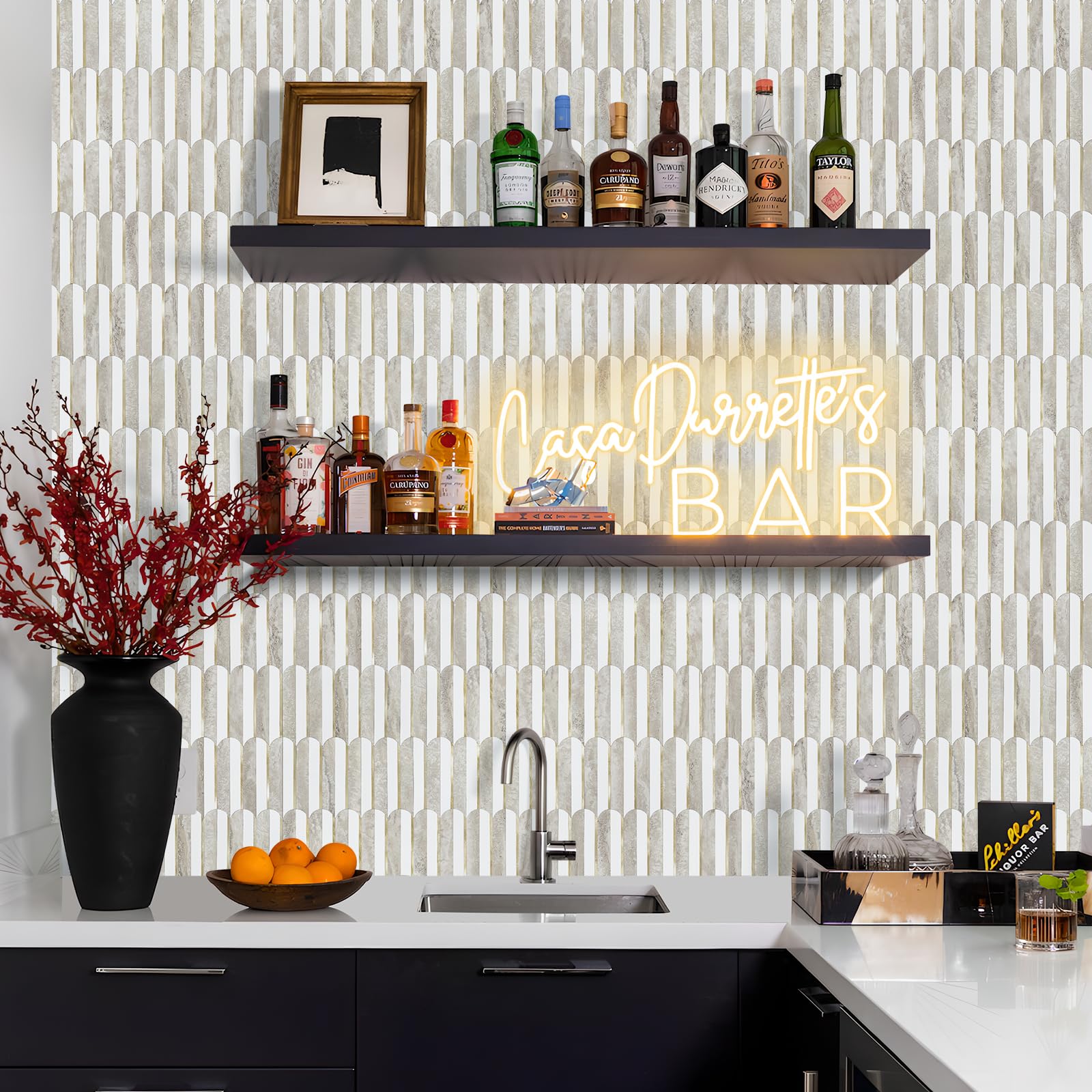 Vamos backsplash bundles include ten sheets for full room coverage.