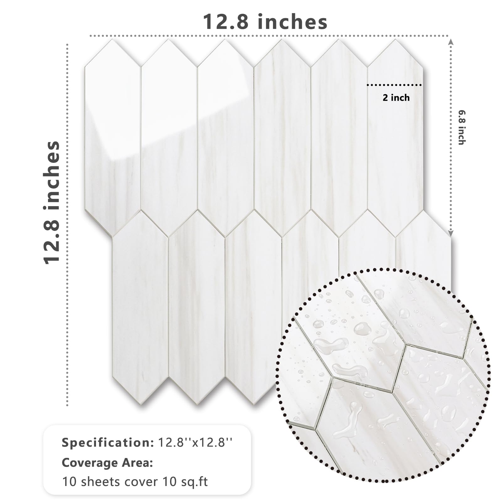 Vamos Tile easy-cut edges help precise alignment for DIY installations.