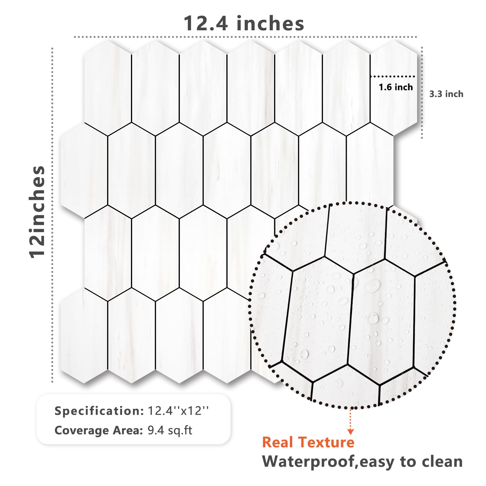 Vamos Tile kitchen and bathroom application showing a cohesive look