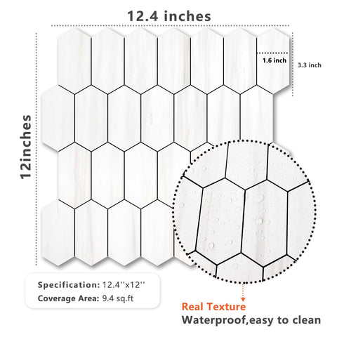 Vamos Tile kitchen and bathroom application showing a cohesive look
