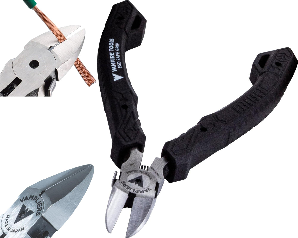 Vampliers 4.75-inch precision flush cutters for PCB components and clean cuts