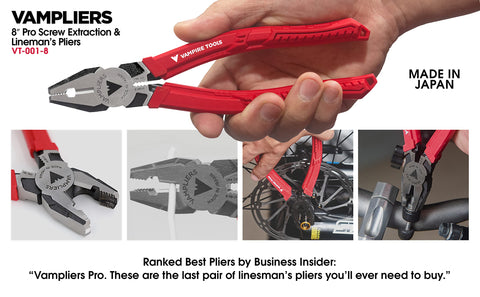 Vampliers cutting capacity shows copper and steel wire handling versatility.