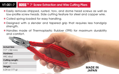 Vampliers in-use demonstrates spring-loaded action for smooth one-handed operation.