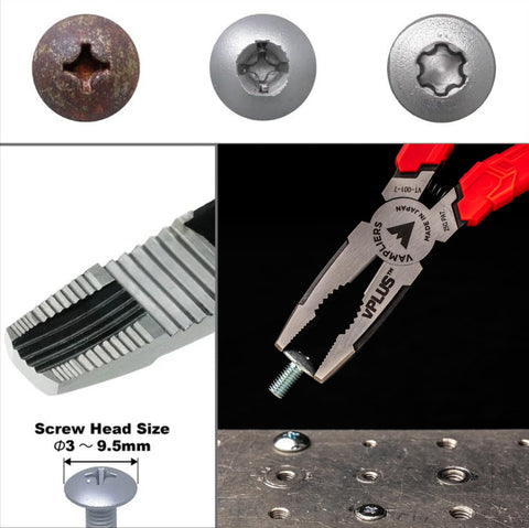 Vampliers 7-inch extractor grips damaged screws with strong jaws for reliable removal.