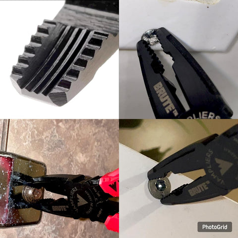 Vampliers Brute 6.25in black-oxide-finish resists rust during tough jobs