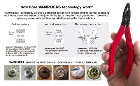 Vampliers Brute 6.25in high-carbon Japanese steel construction for reliability