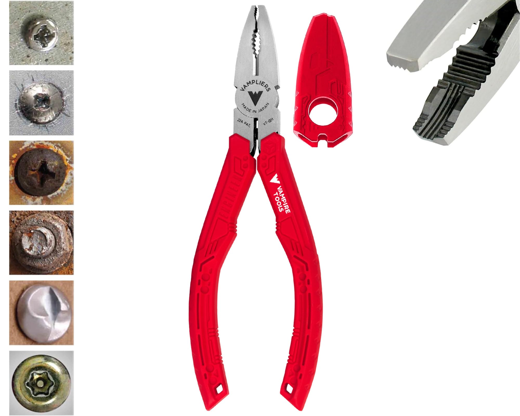 Vampliers screw extractor pliers at 6.25 inches for quick rusted screw removal