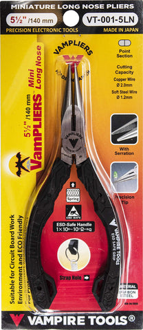 VAMPLIERS wire cutter capacity for steel, copper, and brass wires