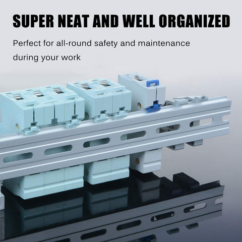 VAMRONE pack of 30 aluminum DIN rails for cost-effective installations.