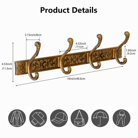 Van Cadene screw-cover design hides screws for a clean look.