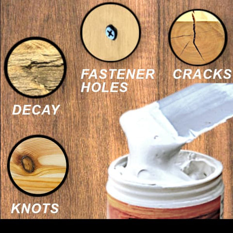 Van Votz fast-drying wood filler speeds up outdoor project completion.
