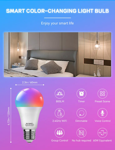Vanance energy-saving 9W bulb maintains brightness while saving power.