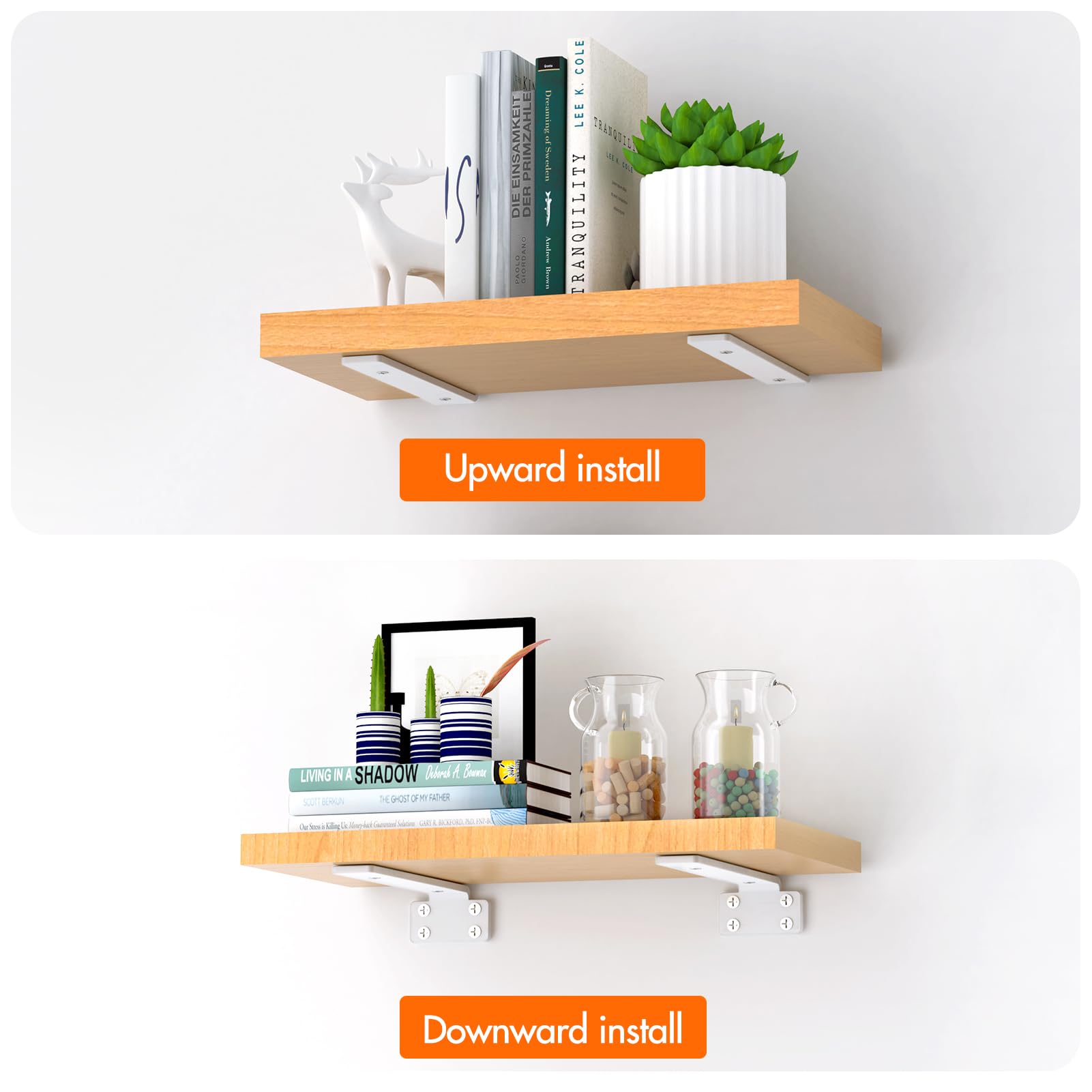 VANCASTLE installation kit includes screws and a bubble level for easy setup