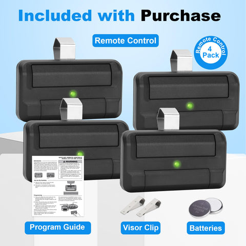 Vanesa 4-pack packaging shows four replacement remotes.
