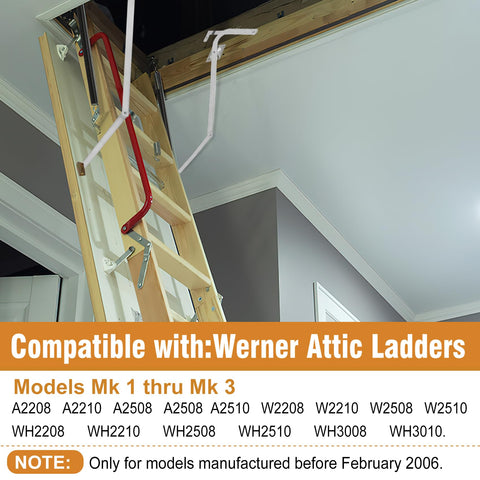 Vanesa 55-1 attic spreader arm side view installation for easy alignment