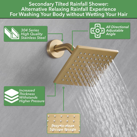 VANFOXLE 2-in-1 handheld shower offers flexible cleaning.
