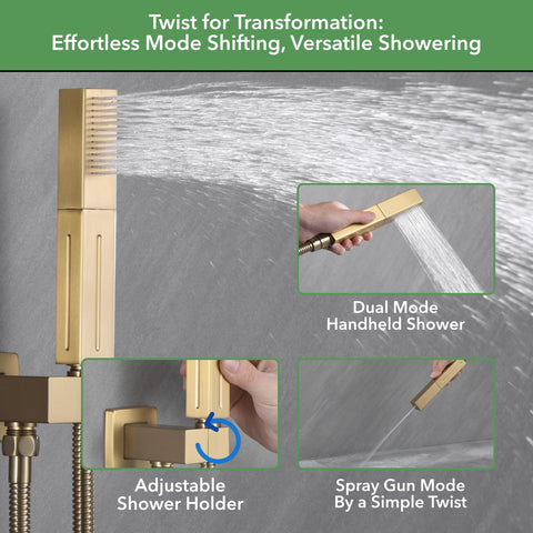 VANFOXLE pressure-balanced valve keeps water temperature safe.