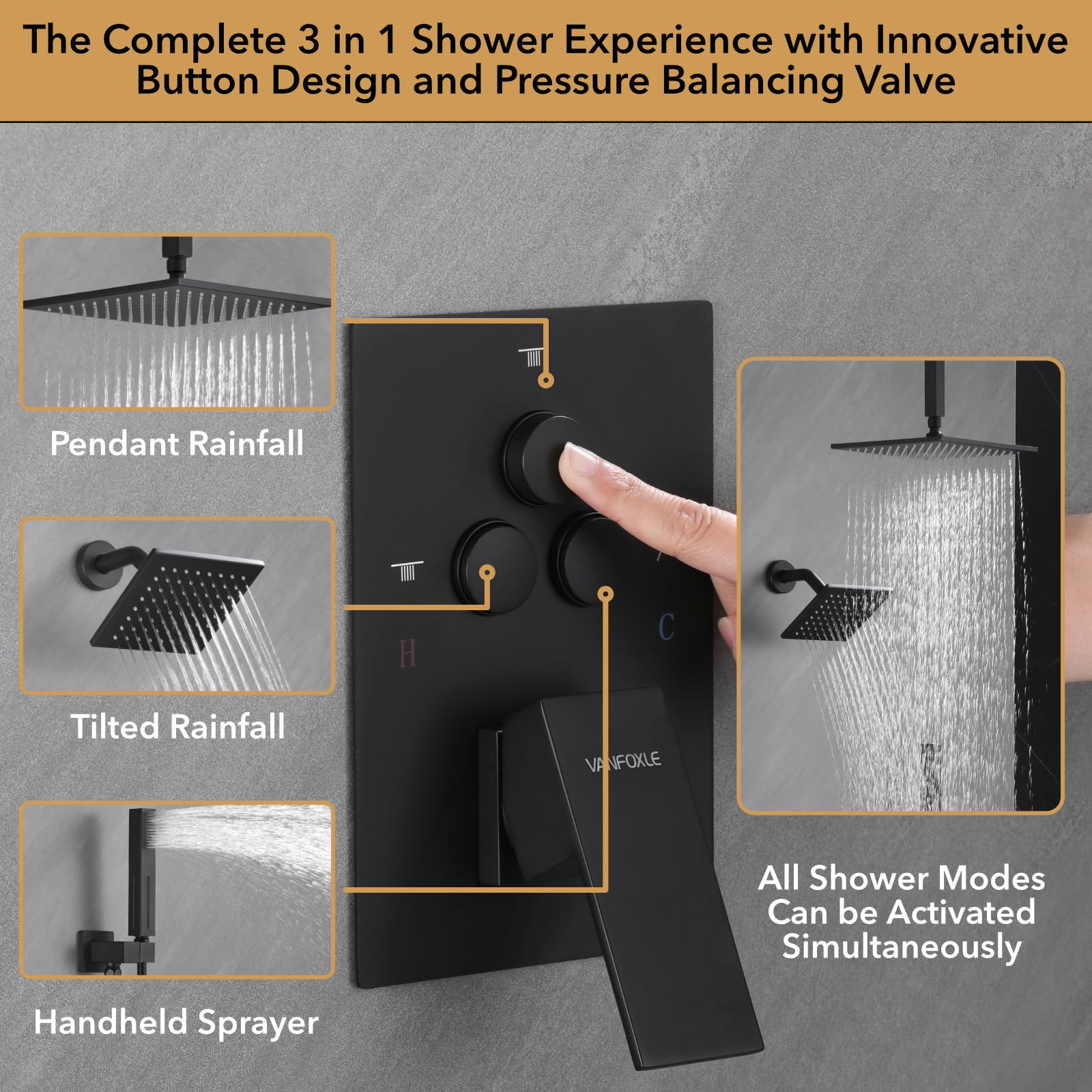 Vanfoxle high-pressure handheld for easy pet and bathroom cleaning
