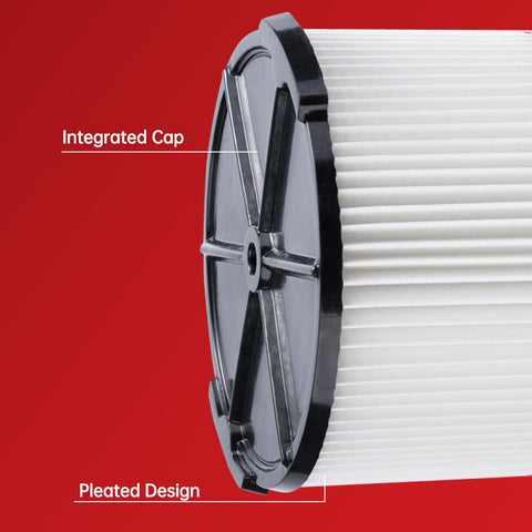 Vanko Bettia filter installed inside the vacuum maintains peak airflow during heavy cleanup