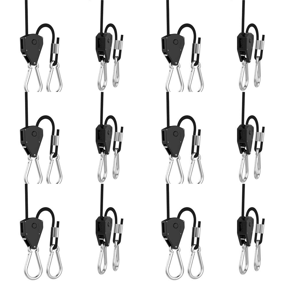Vanleno 6-pairs rope hanger 8ft setup for secure ceiling mounting.