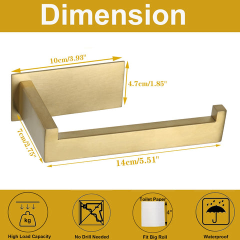 Vanloory 16lb-capacity adhesive paper holder keeps rolls secure.