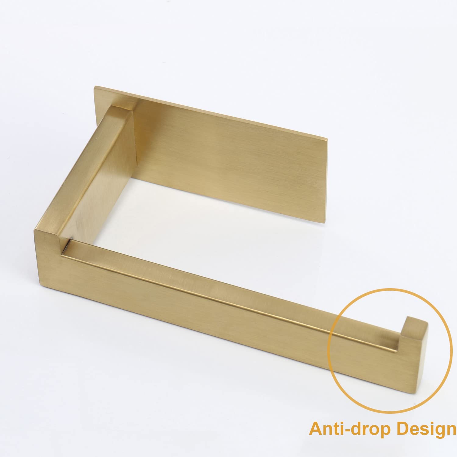 Vanloory rustproof paper roll holder; bathroom adhesive supports up to 16 lb.