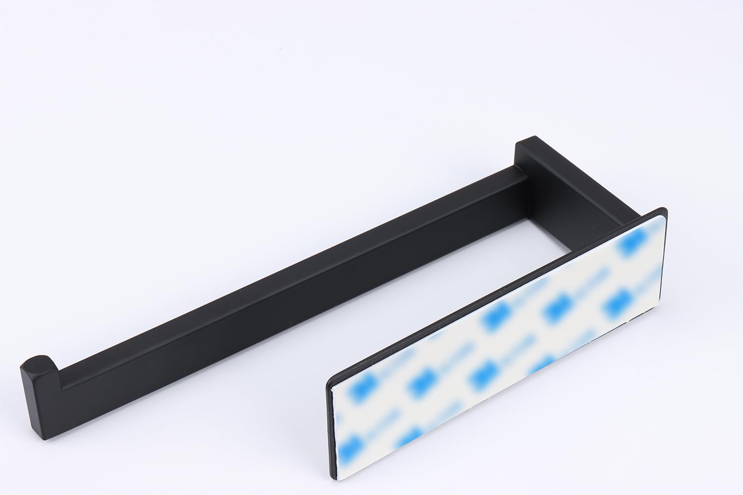 Vanloory square-design towel hanger matte black lines