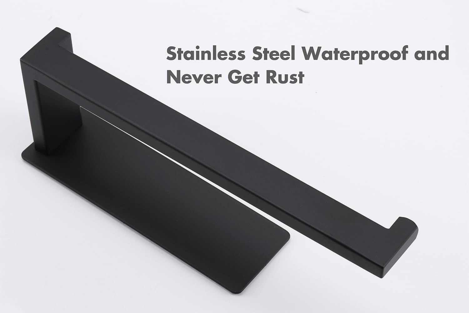 Vanloory SUS304 stainless steel towel rack matte black for durable use