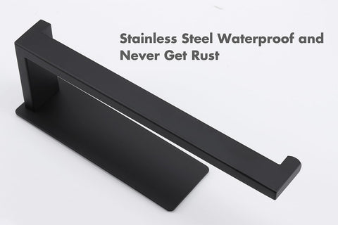 Vanloory SUS304 stainless steel towel rack matte black for durable use