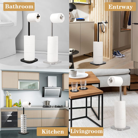Non-slip bottom design helps keep the stand steady on slick floors.