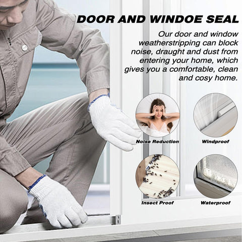 Vannesse wedge-shaped air seal blocks drafts and reduces noise around doors.
