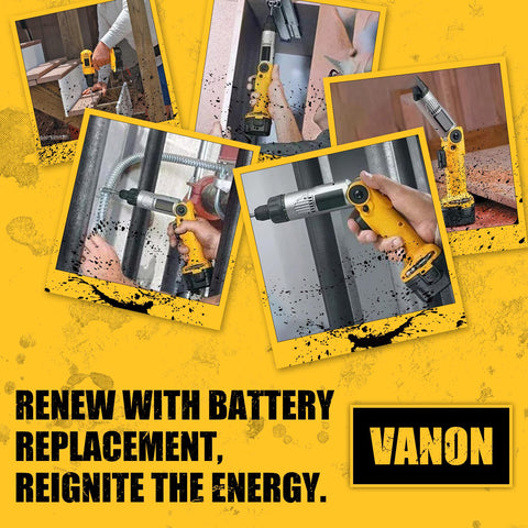 VANON 2Pack DW968K side-view battery, dependable power for projects