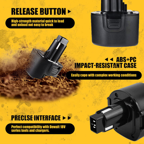 VANON 4.8Ah Ni-MH battery with DE9036 compatibility close-up
