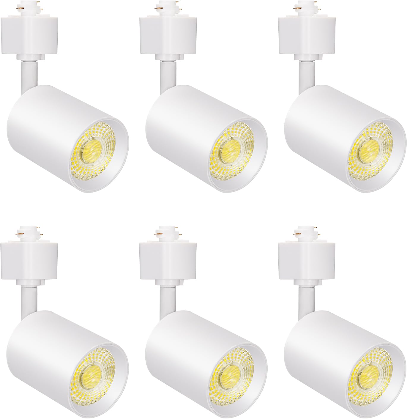 VANoopee 10W LED track head; six-pack for versatile accent lighting