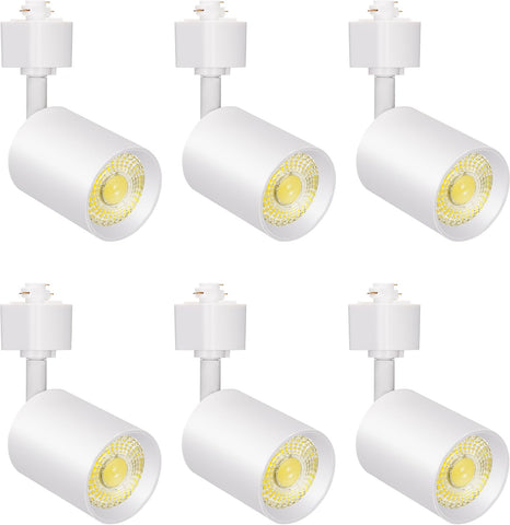 VANoopee 10W LED track head; six-pack for versatile accent lighting