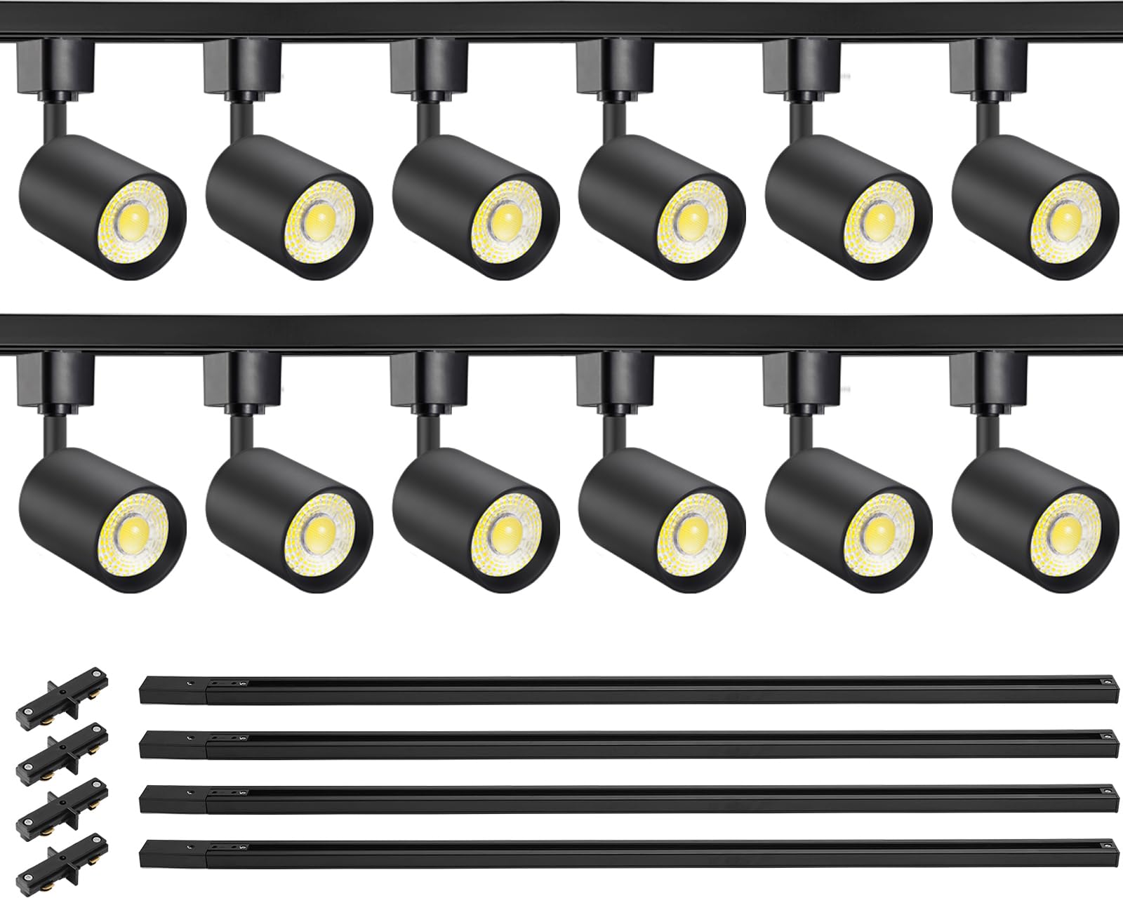 VANoopee 12-head LED track lights for color-accurate accents.