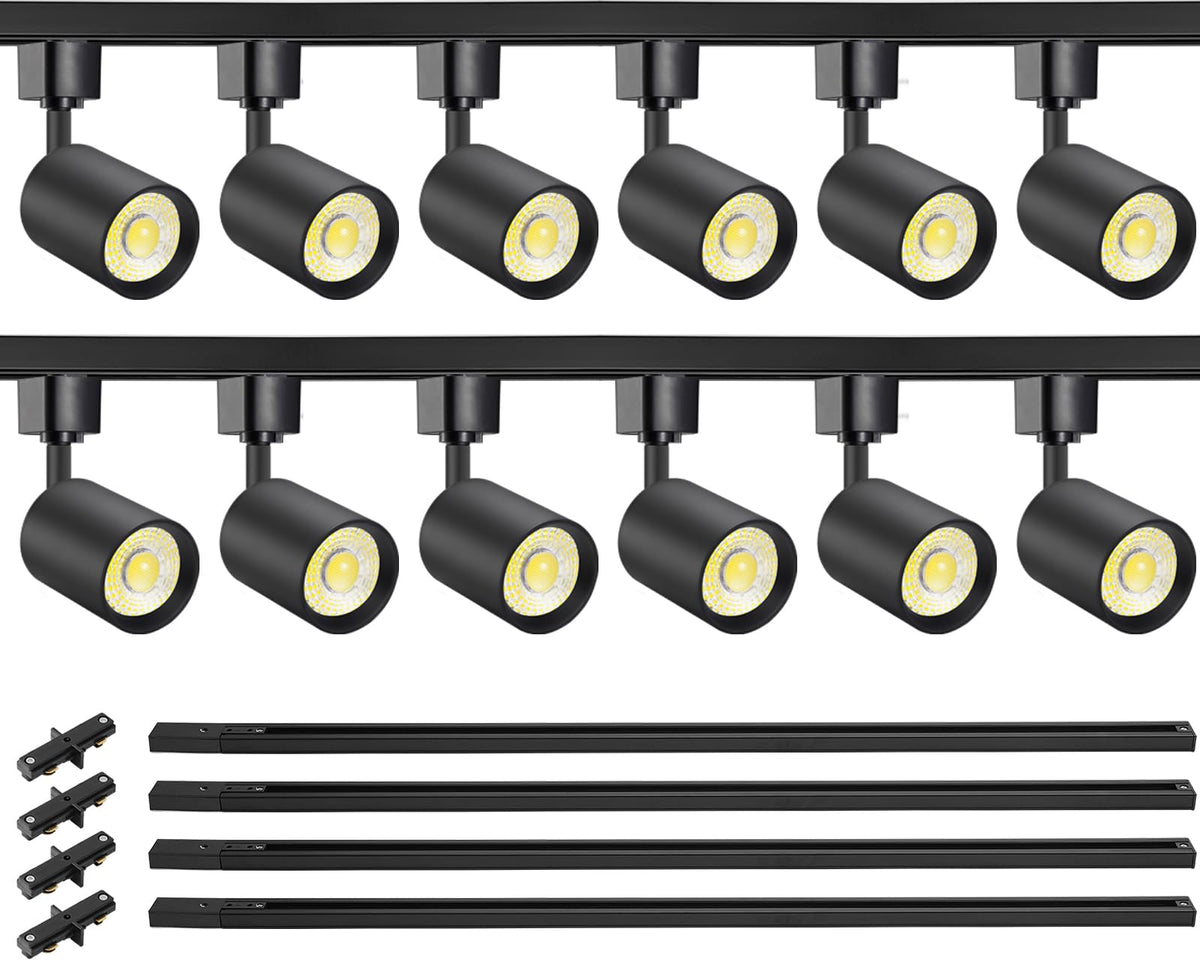 VANoopee 12-head LED track lights for color-accurate accents.