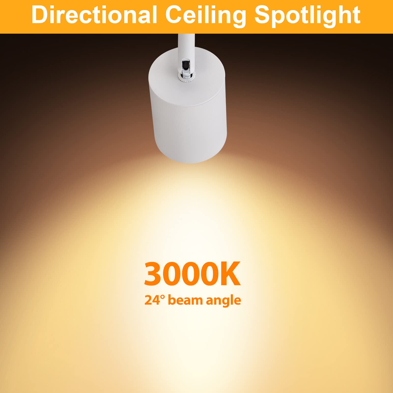 VANoopee angle-adjustable spotlight for versatile beam direction.