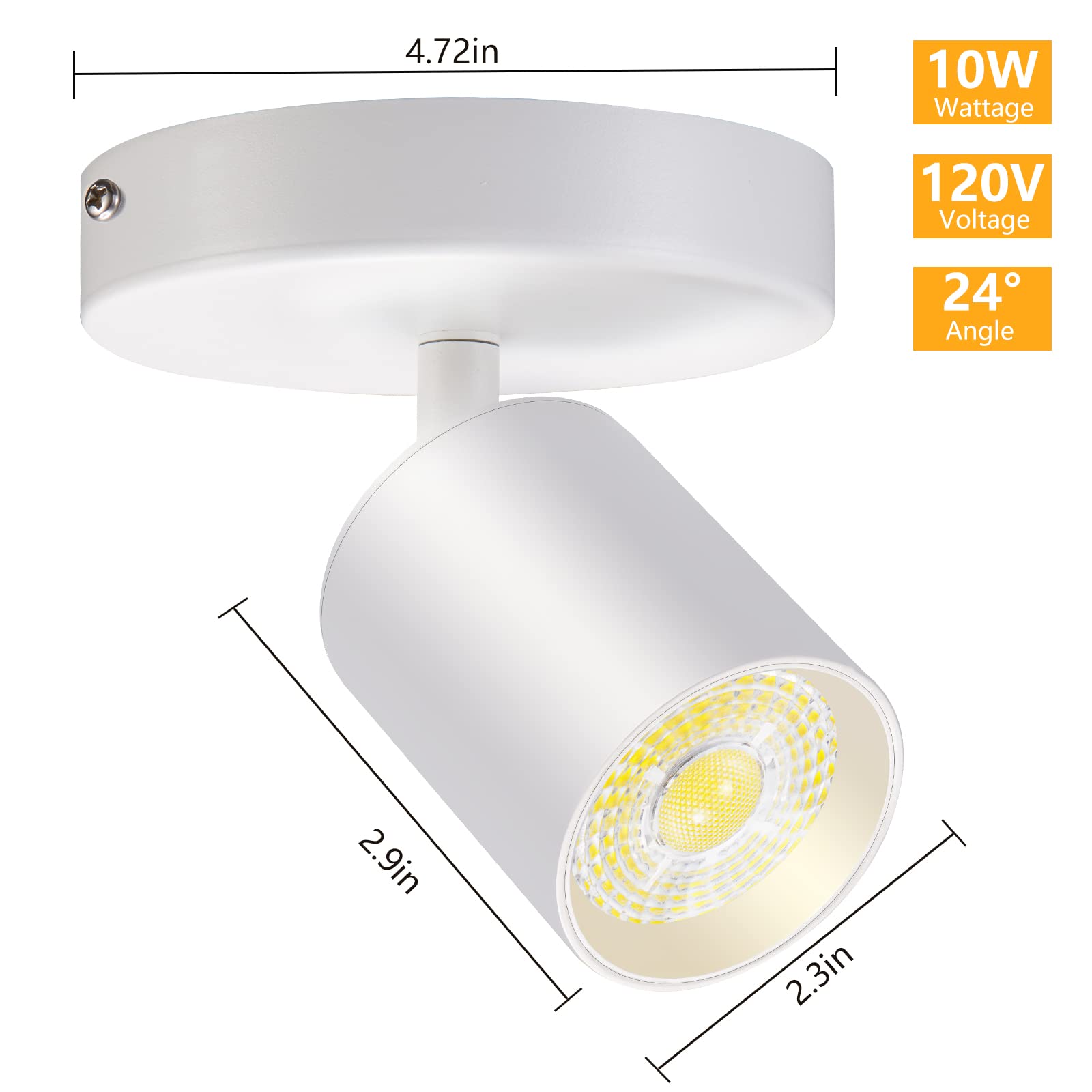 VANoopee warm white ceiling light ideal for rooms.