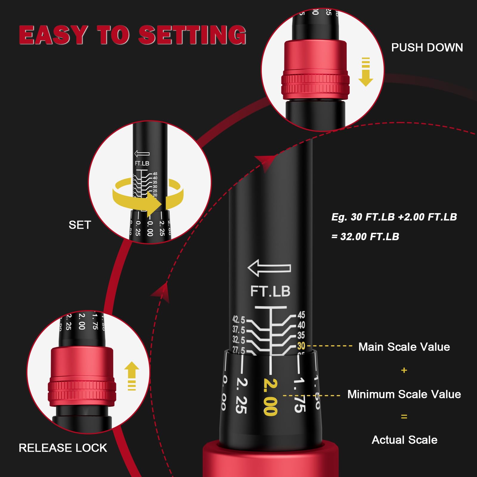 VANPO 72-tooth ratchet head delivers smooth 5-degree increments